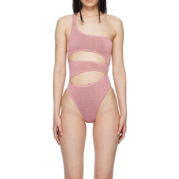 BOND-EYE RICO ONE PIECE SWIMSUIT - BLUSH LUREX - O/S (B554) - Picture 1 of 10